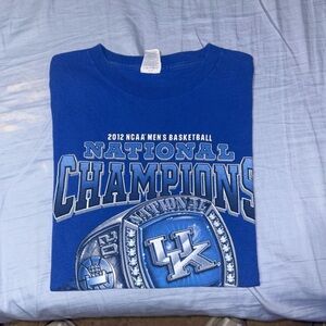 Blue NCAA Men's Basketball Champions T-Shirt
